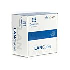 DANICOM Cat6 internetkabel op rol 100m stranded grijs PVC (Fca) - afgeschermd