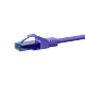 Cat6a internetkabel 5m paars 100% koper - onafgeschermd
