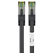 Cat8 internetkabel 1m zwart 100% koper - extra afgeschermd