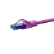 Cat6a internetkabel 2m roze 100% koper - onafgeschermd