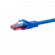 Cat6 internetkabel 0,25m blauw 100% koper - onafgeschermd