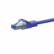 Cat6a internetkabel 0,25m paars 100% koper - extra afgeschermd