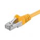 Cat5e internetkabel 0,25m geel - afgeschermd