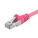 Cat5e internetkabel 1m roze - afgeschermd