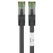 Cat8 internetkabel 0,25m zwart 100% koper - extra afgeschermd