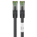 Cat8 internetkabel 0,25m zwart 100% koper - extra afgeschermd