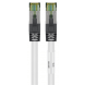 Cat8 internetkabel 0,50m wit 100% koper - extra afgeschermd