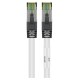 Cat8 internetkabel 0,25m wit 100% koper - extra afgeschermd