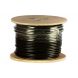 DANICOM Cat5e internetkabel voor buiten op rol 305m solid zwart PE (Fca) - afgeschermd