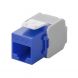 CAT6a keystone internetstekker blauw LSA - onafgeschermd