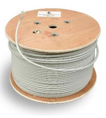 Cat6 internetkabel voor buiten op rol 500m solid 100% koper Belden 7965EPE - onafgeschermd