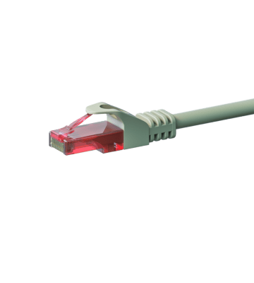 Cat6 internetkabel 2m grijs 100% koper - onafgeschermd