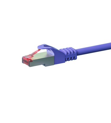 Cat6 internetkabel 2m paars 100% koper - extra afgeschermd