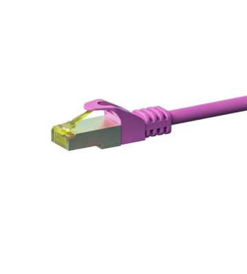 Cat7 internetkabel 5m roze 100% koper - extra afgeschermd