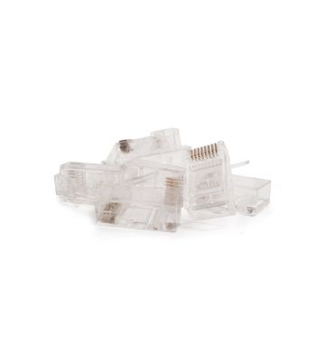 CAT5e internetstekker RJ45 - onafgeschermd - voor stugge en soepele kern -10 stuks