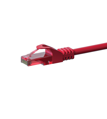 Cat6 internetkabel 2m rood 100% koper - onafgeschermd