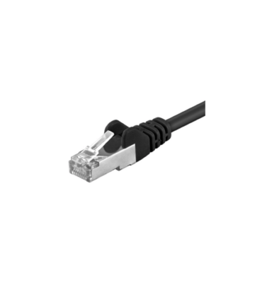 Cat5e internetkabel 3m zwart- afgeschermd