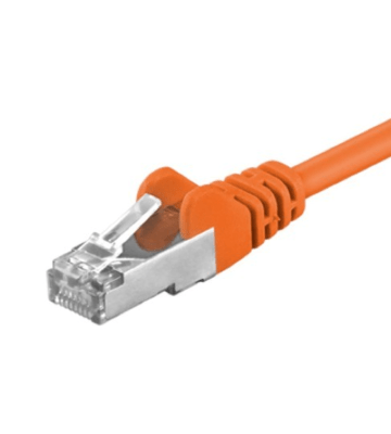 Cat5e internetkabel 25m oranje - afgeschermd