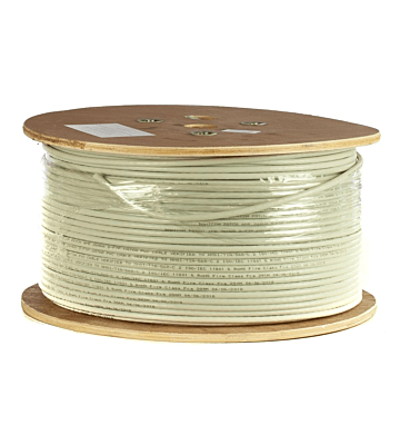 DANICOM Cat6a 100% koperen internetkabel op rol 305m solid grijs LSZH (Cca) - extra afgeschermd