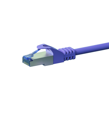 Cat6a internetkabel 2m paars 100% koper - extra afgeschermd