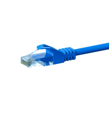 Cat5e internetkabel 2m blauw 100% koper - onafgeschermd