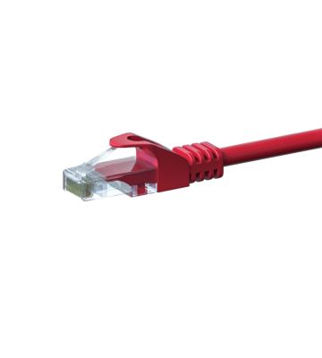 Cat5e internetkabel 2m rood 100% koper - onafgeschermd