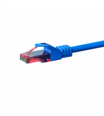 Cat6 internetkabel 0,50m blauw 100% koper - onafgeschermd