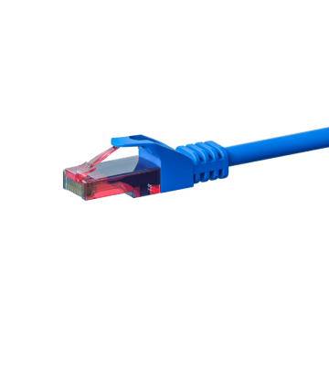 Cat6 internetkabel 5m blauw 100% koper - onafgeschermd