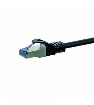 Cat6a internetkabel 15m zwart 100% koper - extra afgeschermd