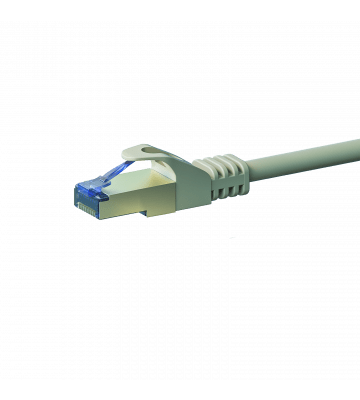 Cat6a internetkabel 15m grijs 100% koper - extra afgeschermd