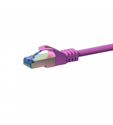 Cat6a internetkabel 1m roze 100% koper - extra afgeschermd