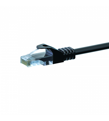 CAT5e internetkabel 0,25m zwart - onafgeschermd - CCA