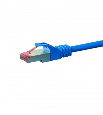 Cat6 internetkabel 0,25m blauw 100% koper - extra afgeschermd