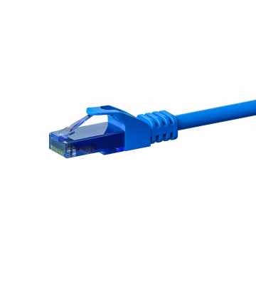 Cat6a internetkabel 5m blauw 100% koper - onafgeschermd