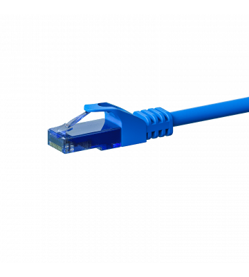 Cat6a internetkabel 20m blauw 100% koper - onafgeschermd