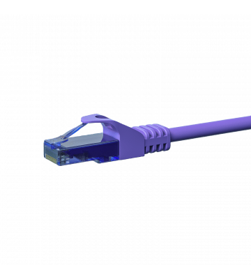 Cat6a internetkabel 5m paars 100% koper - onafgeschermd