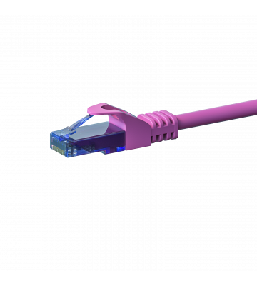 Cat6a internetkabel 3m roze 100% koper - onafgeschermd