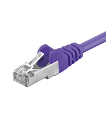 Cat5e internetkabel 7,50m paars - afgeschermd