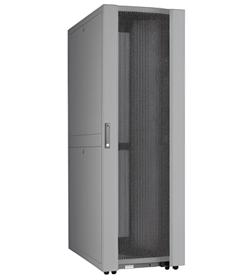 48U Datacenter serverkast met geperforeerde deur 600x1200x2250mm (BxDxH) Grijs