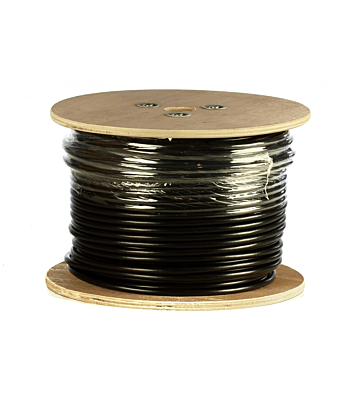 DANICOM Cat5e internetkabel voor buiten op rol 305m solid zwart PE (Fca) -  afgeschermd