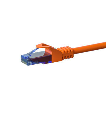 Cat6a internetkabel 5m oranje 100% koper - onafgeschermd