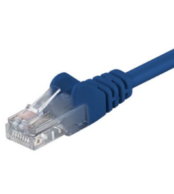 CAT5e internetkabel 0,25m blauw - onafgeschermd - CCA