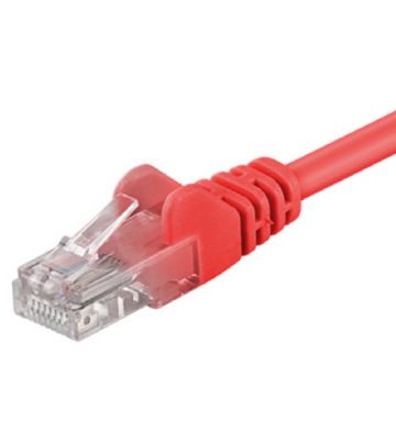 CAT5e internetkabel 0,25m rood - onafgeschermd - CCA