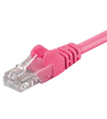 CAT5e internetkabel 0,50m roze - onafgeschermd - CCA