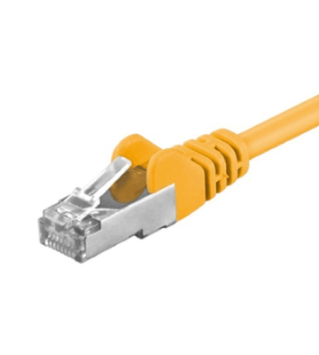 Cat5e internetkabel 25m geel - afgeschermd