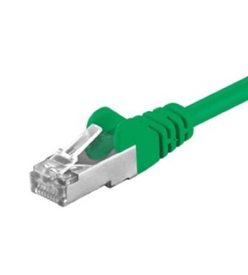 Cat5e internetkabel 0,25m groen - afgeschermd
