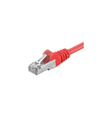 Cat5e internetkabel 3m rood- afgeschermd