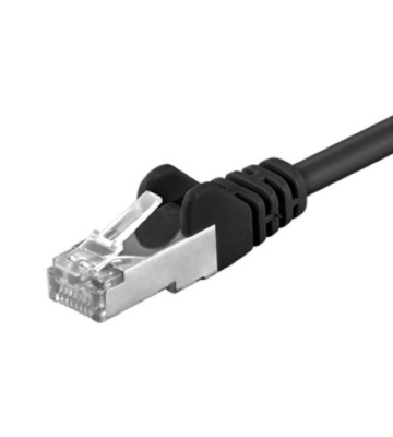 Cat5e internetkabel 10m zwart - afgeschermd
