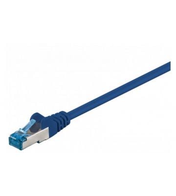 Cat6a internetkabel 10m blauw 100% koper - extra afgeschermd