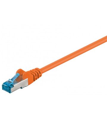 Cat6a internetkabel 20m oranje 100% koper - extra afgeschermd